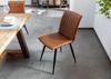 Stuhl Echtleder 45x62x88 cognac IRON LABEL #10 Bild 2