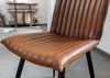 Stuhl Echtleder 45x62x88 cognac IRON LABEL #10 Bild 4