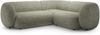 Micadoni Ecksofa Kate 4-Sitzer Rechts Strukturierter Stoff Moßgrün Melange Bild 1