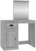 vidaXL Schminktisch mit Spiegel Grau Sonoma 90x50x132,5 cm 816766 Bild 2