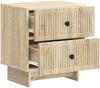 vidaXL Nachttisch Sonoma-Eiche 43 x 34,5 x 47,5 cm Holzwerkstoff 893839 Bild 3