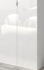 Garderobenschrank SystemX in weiß Hochglanz und Eiche 212 x 193 cm Bild 3