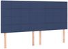 vidaXL Boxspringbett mit Matratze Stoff Blau 180x200 cm Bild 5