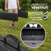 CASARIA® Bierbank, 2er-Set, für 8 Personen, Kunststoff Anthrazit, 43 x 25 x 180 cm Bild 5