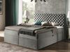 Mirjan24 Boxspringbett Serrula, Grau 200x200 cm Bild 2