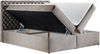 Mirjan24 Boxspringbett Serrula, Grau 200x200 cm Bild 3