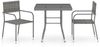 vidaXL 3-tlg. Garten-Essgruppe Poly Rattan Anthrazit und Grau 3059441 Bild 2