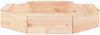 vidaXL Sandkasten, Massives Kiefernholz natur, 111 x 111 x 20 cm, Achteck Bild 5
