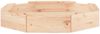 vidaXL Sandkasten, Massives Kiefernholz natur, 111 x 111 x 20 cm, Achteck Bild 4