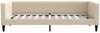 vidaXL Tagesbett mit Matratze Creme 100x200 cm Stoff 3196569 Bild 4
