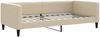vidaXL Tagesbett mit Matratze Creme 100x200 cm Stoff 3196569 Bild 3