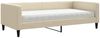 vidaXL Tagesbett mit Matratze Creme 100x200 cm Stoff 3196569 Bild 2