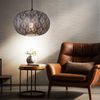 LED Pendellampe, Orientalisch, Metallschirm, silber, D 30 cm Bild 3
