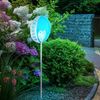 LED Solar Steckleuchte, blau-silber, Welcome, H 78,5 cm Bild 4
