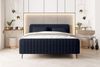 99rooms Lucio Boxspringbett Boucle-Stoff ANTHOLOGY Dunkelblau 160x200 cm Bild 2