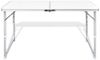 vidaXL Campingtisch Klappbar Höhenverstellbar Aluminium 120x60 cm 41325 Bild 4
