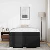 vidaXL Bettrahmen mit Matratze Schwarz 120 x 190 cm Stoff 3399230 Bild 3