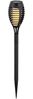 näve LED Solarleuchte Fanilo, Tageslichtsensor, LED fest integriert, Warmweiß, 5er Set Fackeln, Flammeneffekt, schwarz, LED warmweiß, H: 45cm, D: 6cm Bild 4