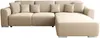 Vente-unique - MELTANA Sofa Stoff Beige - B 195 cm x H 84 cm x L 293 cm Bild 3