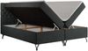 Boxspringbett mit Kopfteil und Topper, Polsterbett - GRIMALDI - 200 x 200 cm - Dunkelgrau Stoff - H3 Bild 4
