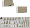 Hängeschrank Fame-Line Eiche Paneel 60 cm Flach Vicco Bild 5