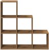 vidaXL Raumteiler-Bücherregal 3 Etagen Artisan-Eiche 99x29x99 cm 857966 Bild 5