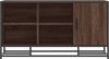 vidaXL Schuhbank Braun Eichen-Optik 100x40x53,5cm Holzwerkstoff Metall 849218 Bild 4