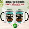 Momentals Tasse Chef – „So sieht ein richtig cooler Chef aus“ – Geschenk Bester Chef, Gratis Versand · Links-&Rechtshänder · Spülmaschinenfest Bild 4