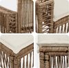 vidaXL Gartensofa-set 7 pcs Beige und Cremeweiß Poly-Rattan 3435093 Bild 5
