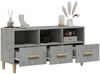 vidaXL TV-Schrank Betongrau 102x36x50 cm Holzwerkstoff 812604 Bild 5