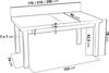 WFL GROUP Esstisch Avena ausziehbar rechteckig modern mit weißen Holzbeinen (MADE IN EU, 5 Gr. – 120/140/160/170/200 cm ausziehbar auf 160/180/210/250/300 cm), platzsparender Tisch in Holzoptik für Küche, Esszimmer oder Wohnzimmer Bild 3
