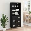 vidaXL Highboard Schwarz Eichen-Optik 69,5 x 32,5 x 180 cm 3416209 Bild 4