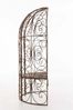 CLP 'Rosie' Halbpavillon mit Sitzbank, Eisen mit Pulverbeschichtung, 178 x 58 x 120 cm, Antik Braun Bild 5
