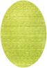 Gabbeh Teppich - Softy - Uni 230 x 150 cm - lindengrün - oval Bild 3