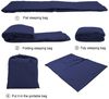 Intirilife Schlafsack (Schlafsack 115 cm x 210 cm in DUNKEL BLAU), Reise Hüttenschlafsack - Dünner Schlafsack Reiseschlafsack - Polyester Bild 2