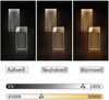 ZMH LED Deckenleuchte Wohnzimmer Deckenlampe Schwarz Modern 80CM Wohnzimmerlampe Dimmbar mit Fernbedienung 48W Schlafzimmerlampe Rechteck Metall-Design für Schlafzimmer Kinderzimmer küchen Bild 2