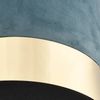vidaXL Hocker Hellblau und Golden Samt 28 x 36 cm 249840 Bild 3