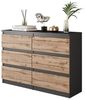 Furnica Kommode 6 Schubladen, Sideboard, Schubladenschrank Breite 100cm Höhe 71cm Bild 4