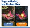 Maximex LED Gartenleuchte Modell Schmetterling, Ein-/Ausschalter, LED fest integriert, Warmweiß, dekorative Gartenbeleuchtung, solarbetrieben, witterungsbeständig Bild 4