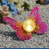 Maximex LED Gartenleuchte Modell Schmetterling, Ein-/Ausschalter, LED fest integriert, Warmweiß, dekorative Gartenbeleuchtung, solarbetrieben, witterungsbeständig Bild 2