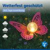 Maximex LED Gartenleuchte Modell Schmetterling, Ein-/Ausschalter, LED fest integriert, Warmweiß, dekorative Gartenbeleuchtung, solarbetrieben, witterungsbeständig Bild 3