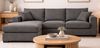 Sofa Novana in grau L-Form 308 x 186 cm Bild 2