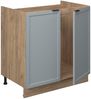 Spülenunterschrank Fame-Line Hellblau-grau 80 cm , AP Eiche Vicco Bild 5