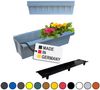 Hossi's Wholesale 2 Euro-Paletten Blumenkästen-Einsätze | mit Hängesystem zum Einhängen | 37,3cm Hellgrau | Pflanzkasten für Europalette Palette | Balkonkasten | Blumentopf | extrem stabil Bild 2