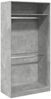 vidaXL Kleiderschrank Betongrau 100x50x200 cm Holzwerkstoff 3307804 Bild 2
