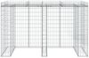 vidaXL Gabionen-Mülltonnenbox 192x91x120 cm Verzinktes Eisen 151336 Bild 3