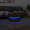 vidaXL Couchtisch mit LED-Leuchten Artisan-Eiche 50x50x40 cm 857717 Bild 5
