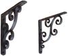 Deko-Impression Wandregalhalter Regalwinkel, 2 Stück Regalträger, Wandkonsolen, Wandregal, Gusseisen, 2-tlg. Bild 5