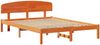 vidaXL Bettrahmen Wachsbraun 150 x 200 cm Massives Kiefernholz 872061 Bild 4