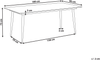 Gartentisch TOLENTINO 180 cm 90 cm Steinoptik Hellgrau Bild 2